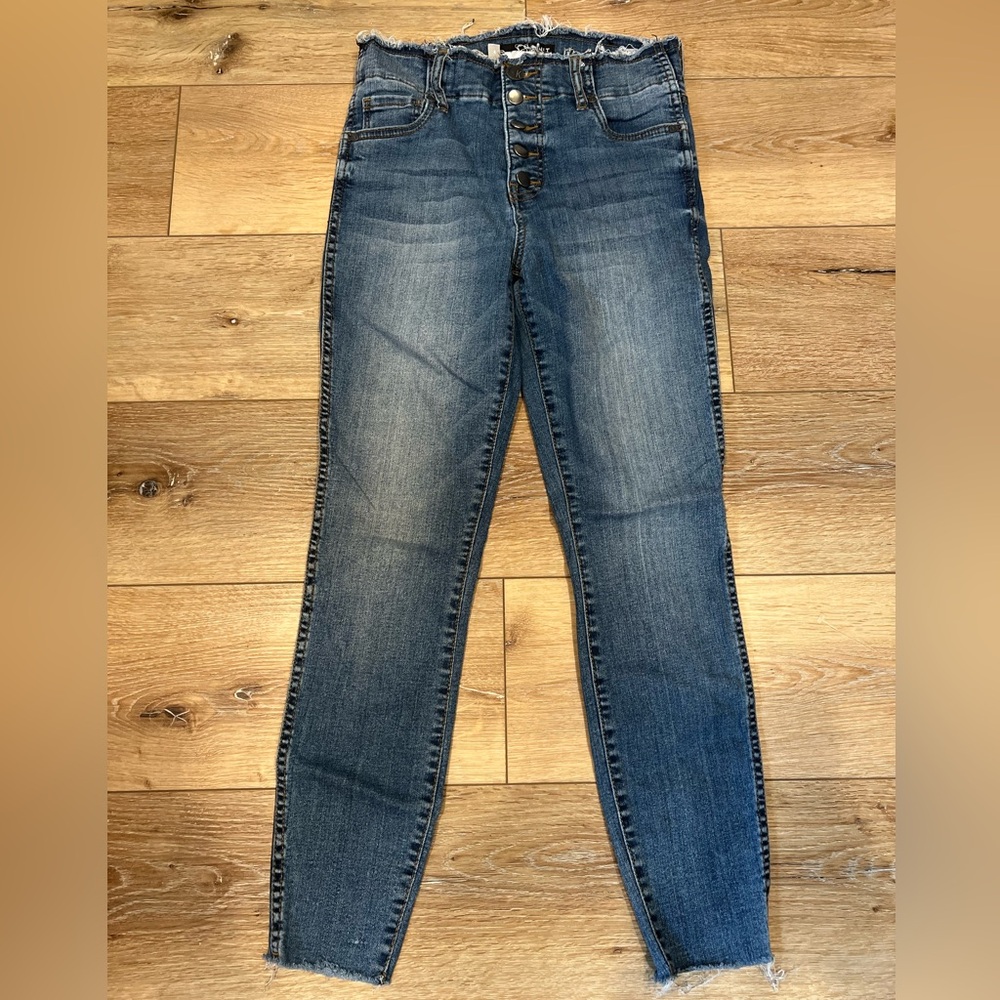 Kut from the Kloth High Rise Frayed Hem Jeans